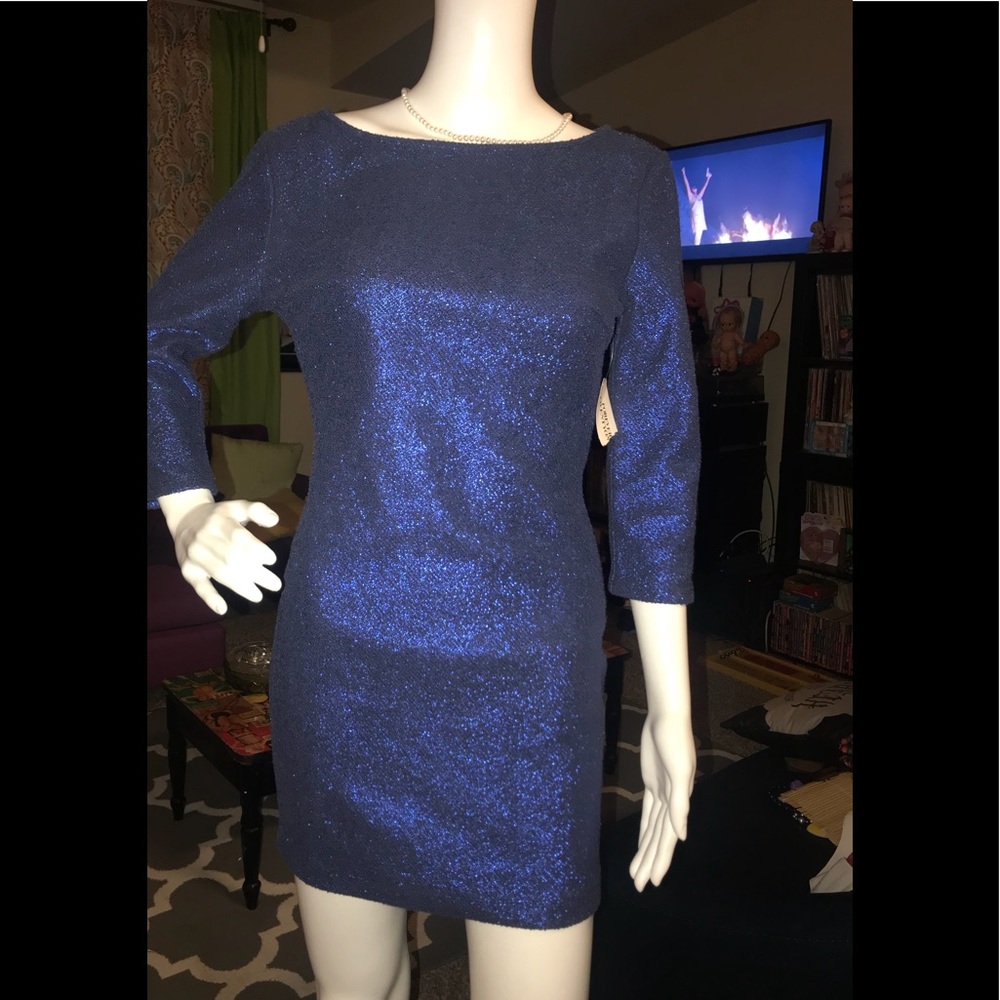 Forever 21 blue sparkle dress